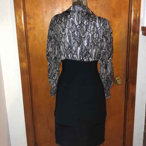 Bebe poet sleeve banded dress - Picture 2 of 5